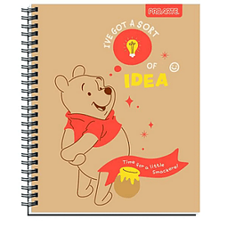 Cuaderno Universitario Winnie The Pooh 7mm 100 Hjs Proarte