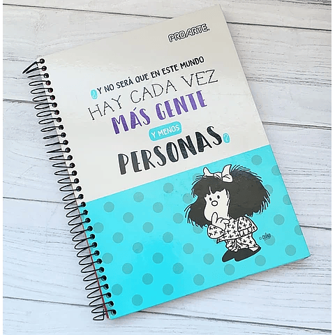 Cuaderno Medio Oficio 150 Hojas 7mm Proarte Mafalda