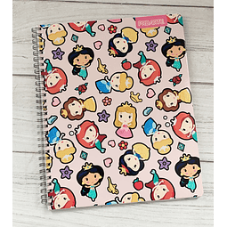 Cuaderno Universitario 7 Mm 100 Hjs Princesa Kawaii Proarte 
