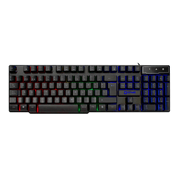 Teclado Gaming Retroiluminado Rainbow Usb d Game 