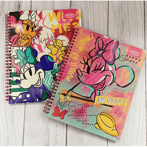 Cuaderno Universitario 100 Hjs 7 Mm Artel T / D Minnie 