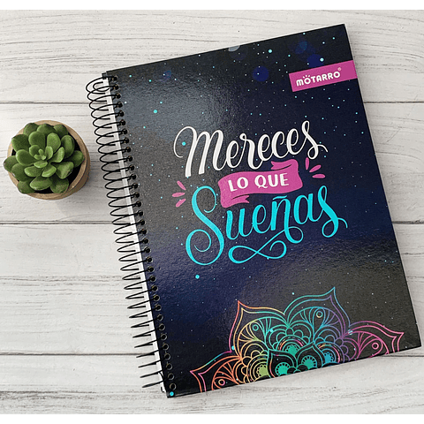 Cuaderno Triple 150 Hjs 7 Mm Motarro Mandala 