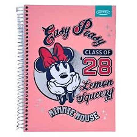 Cuderno Carta 150 Hjs 7 mm Artel Disney Minnie 2 