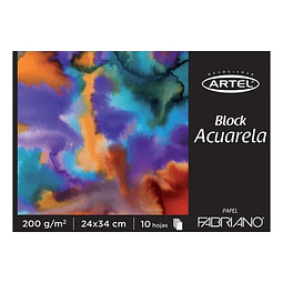 Block Acuarela 10 Hjs 200 Gr Artel 