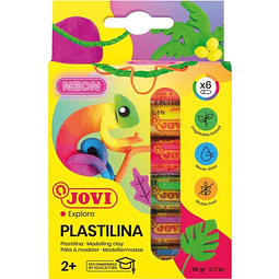 Plasticina 6 Colores Neón Jovi