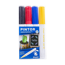 Set Marcadores Pintor E.F. 4 Colores Pilot