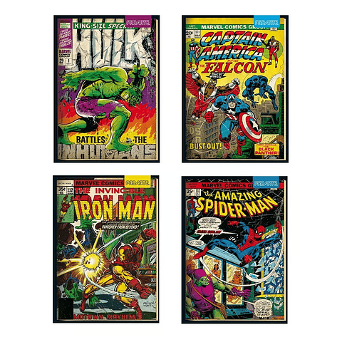 Cuaderno Cuarta Marvel 7mm 150 Hojas Proarte 