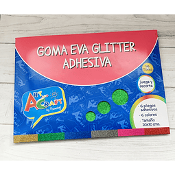 Sobre Goma Eva Glitter Adhesiva Art Craft