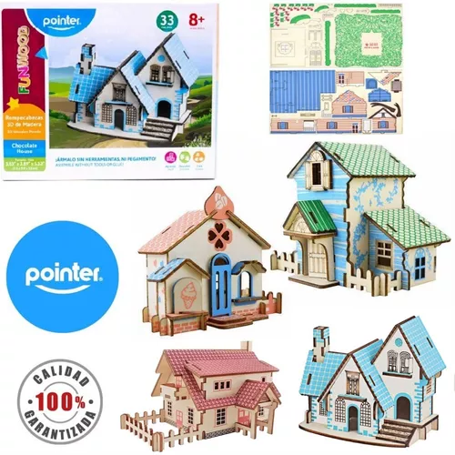 Rompecabezas 3D De Madera Pointer