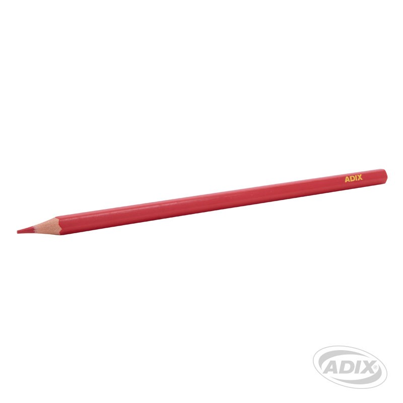 Lápiz Madera Rojo Hexagonal Adix
