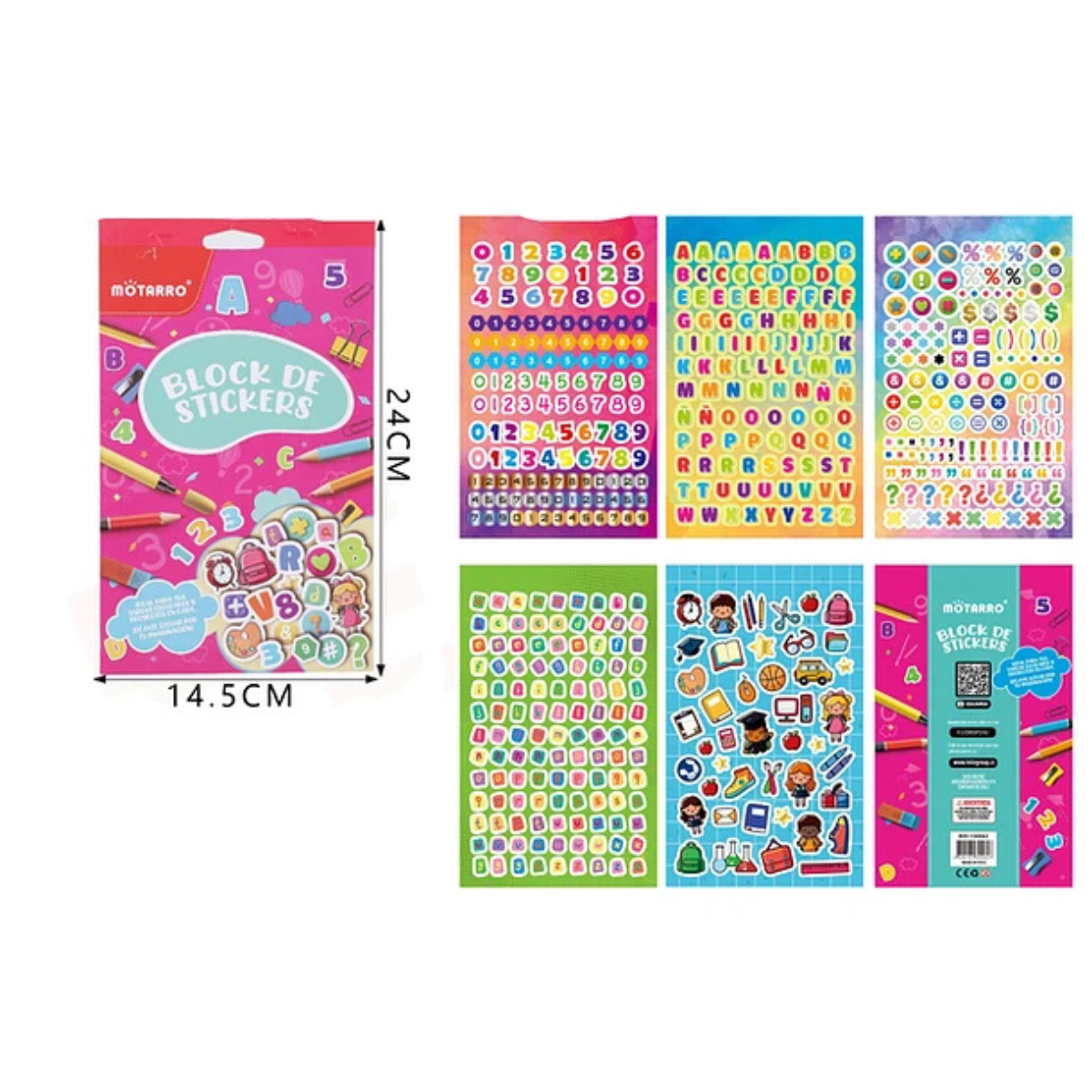 Adetec - Block de Stickers - Numeros