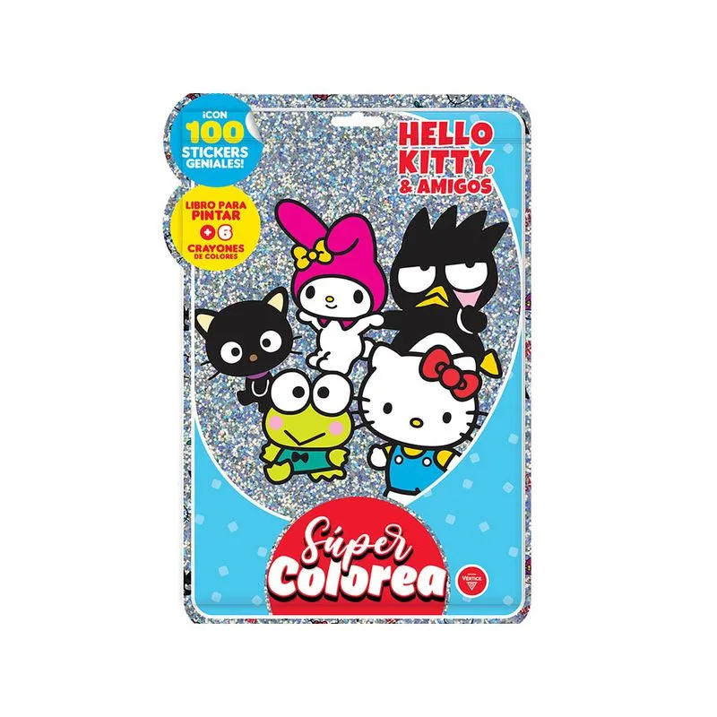 Set Super Colorea Hello Kitty y Amigos