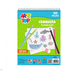 Croquera 21.2 X 16.5 Cms 100 Hjs Arte Top