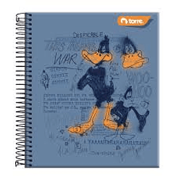 Cuaderno Medio Oficio 5 Mm 150 Hjs Torre Looney Tunes