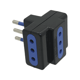 Enchufe Triple 79311 Negro Philco