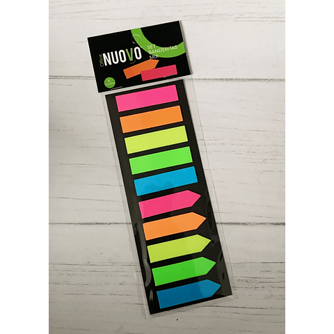 Set Banderitas Mix Triangular / Recta 200 Und Nuovo