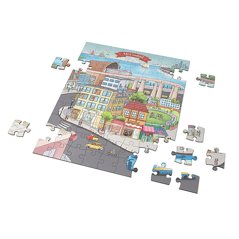 Cuento Mas Puzzle Mi Ciudad 100 Piezas Mundicrom