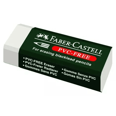 Goma De Borrar Grande Plastica Faber Castell