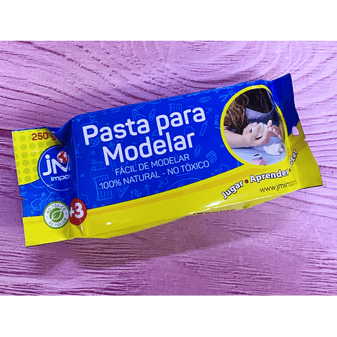 Masa Para Modelar Blanca 250 Grs Jm	