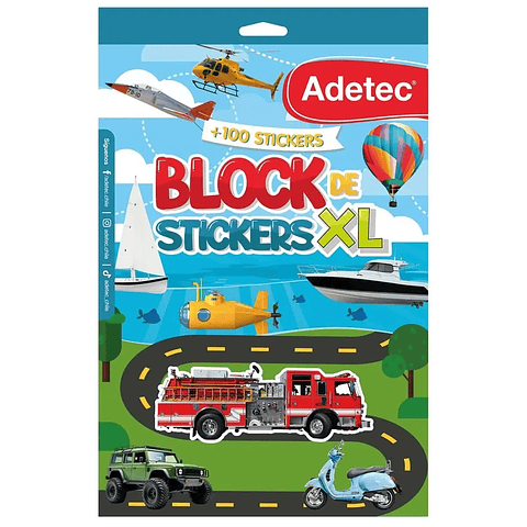 Block Xl De Stikers Transportes Adetec