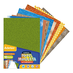 Sobre Papel Maqueta Adhesivo 10 Hjs A4 Adetec