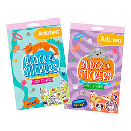Block De Stickers Gatitos Adetec