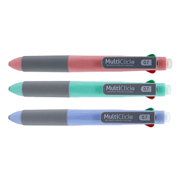 Lápiz Pasta Multicolor Borrable 4 Colores Adetec