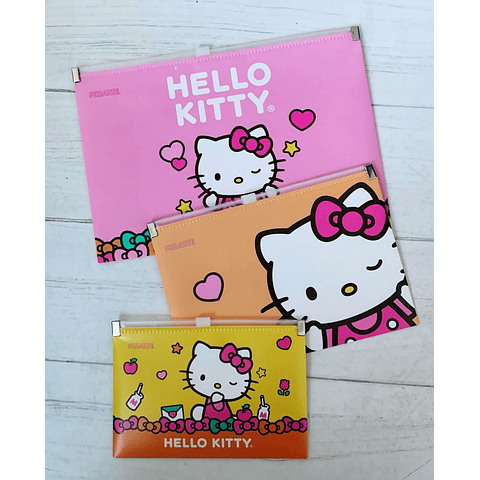 Set 3 Carpetas Zipper Hello Kitty Proarte