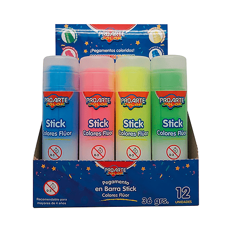 Pegamento En Barra Proarte Flúor 36 Gr