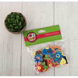 Figura Goma Eva Adhesiva Arte Top Animales Pajaritos