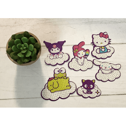 Set Magneticos Con Pinta Diamante Proarte Hello Kitty And Friends