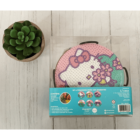 Set Posavasos Pinta Con Diamantes Proarte Friends