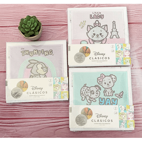 Cuadro Pinta Con Diamante 15 x 15 CM Proarte Clasicos Disney