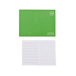 Cuaderno Musica Media Pauta 10 Hjs Arte Top
