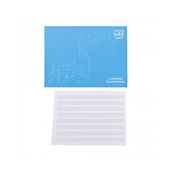 Cuaderno Musica Pauta Entera 10 Hjs Arte Top