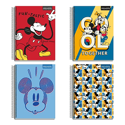 Cuaderno Triple 120 Hjs 7 Mm Proarte Mickey Mouse