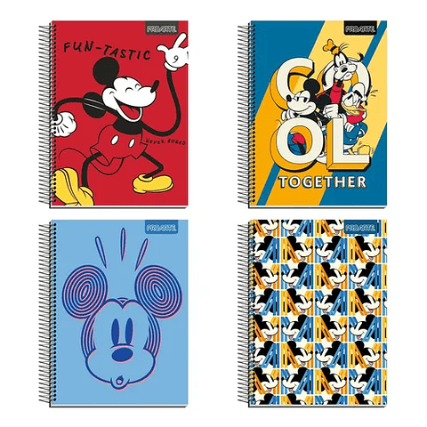 Cuaderno Triple 120 Hjs 7 Mm Proarte Mickey Mouse