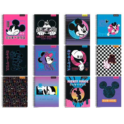 Cuaderno Universitario 100 Hjs 7 Mm Mickey Juvenil Proarte