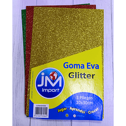 Sobre Goma Eva Glitter Jm
