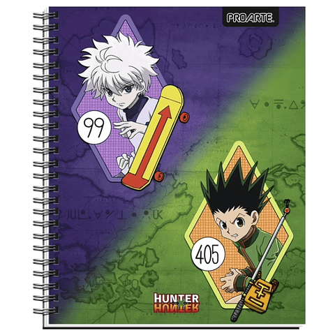 Cuaderno Universitario 100 Hjs 7 Mm Proarte Hunter x Hunter