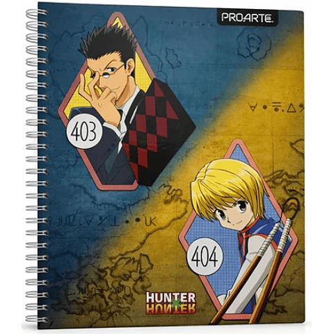 Cuaderno Universitario 100 Hjs 7 Mm Proarte Hunter x Hunter