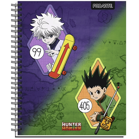 Cuaderno Universitario 100 Hjs 7 Mm Proarte Hunter x Hunter