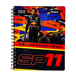 Cuaderno Universitario 100 Hjs 7 Mm Torre Redbull Racing