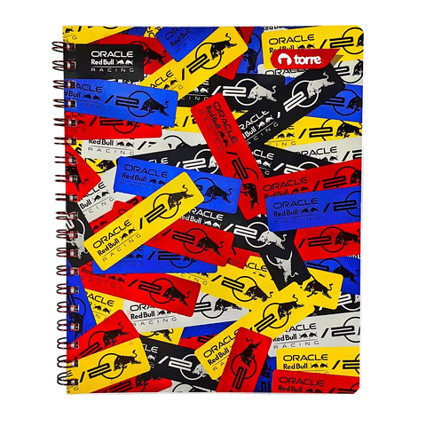 Cuaderno Universitario 100 Hjs 7 Mm Torre Redbull Racing