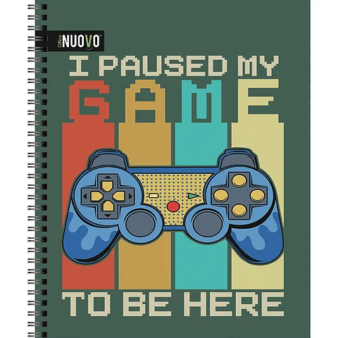 Cuaderno Universitario 100 Hjs 7 Mm Arte Top Gamer	