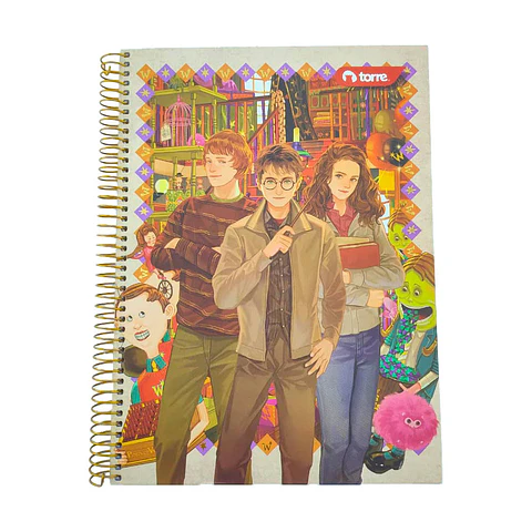 Cuaderno Triple Harry Potter 7mm 150 Hjs Torre 