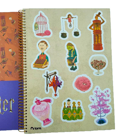 Cuaderno Triple Harry Potter 7mm 150 Hjs Torre 