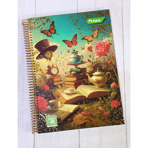 Cuaderno Triple 150 Hjs 7 Mm Torre Wonderland