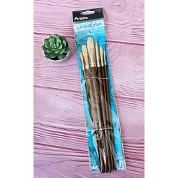 Set 6 Pinceles Oleo Torre