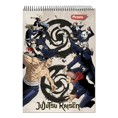 Croquera Oficio 21 x 32 Cms Torre Jujutsu Kaysen